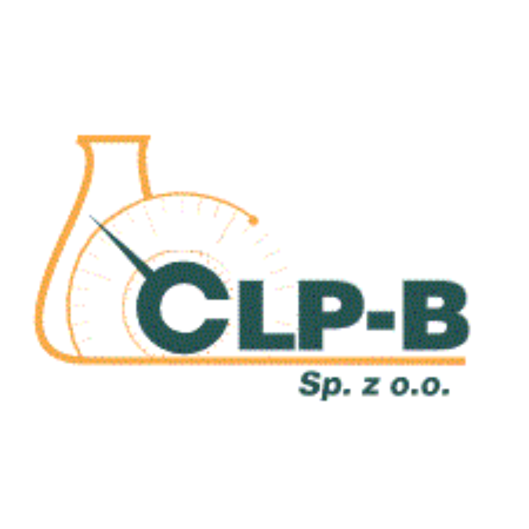 Logo Centralnego Laboratorium Pomiarowo-Badawczego CLP-B w Jastrzębiu-Zdroju