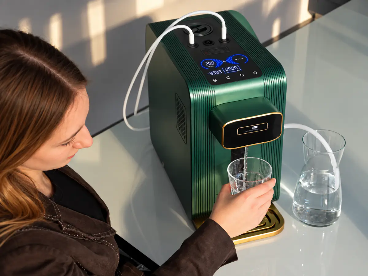 Przygotowanie wody wodorowej w inhalatorze FUN-FX1500