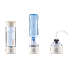Butelka wodorowa CA-303 biała – szklana butelka, adapter do butelki PET i adapter do inhalacji