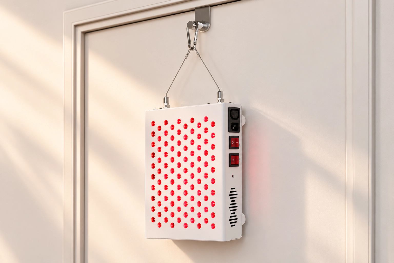 Lampa LED RDS500 zawieszona na drzwiach
