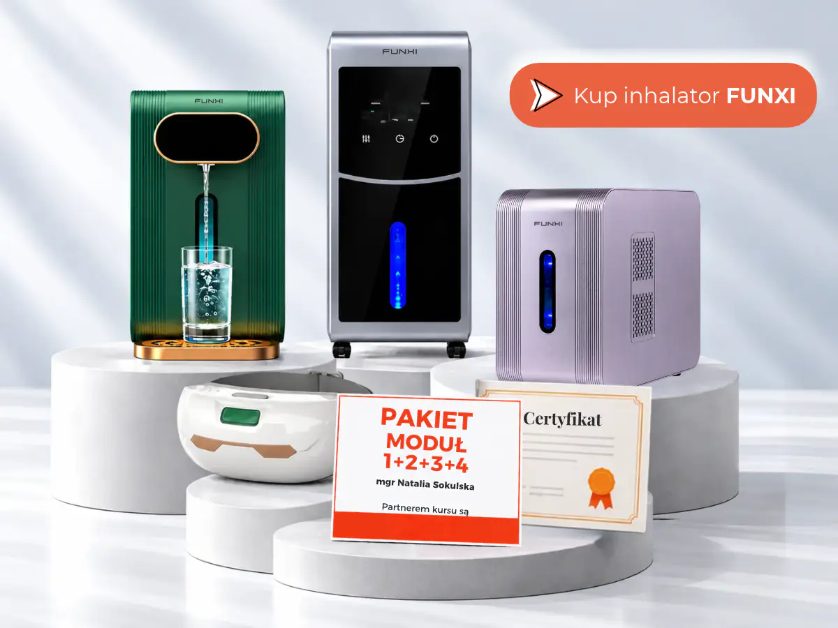 Promocja: inhalator wodoru FUNXI z okularami CA-E30 i kursem online za 1 zł